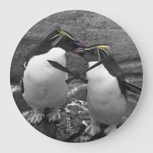 Grande Horloge Ronde Penguin Colour Splash (Recto)