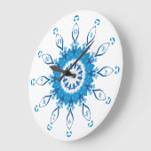 Grande Horloge Ronde Pennsylvanie bleue (Angle)