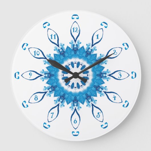 Grande Horloge Ronde Pennsylvanie bleue (Recto)