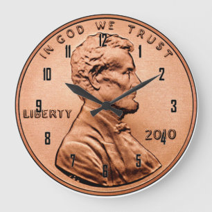 GRANDE HORLOGE RONDE PENNY DE LINCOLN