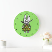 Grande Horloge Ronde Penny le lapin (Maison)