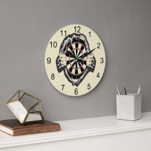 Grande Horloge Ronde Percée vers le Bullseye - Ultimate Dartboard