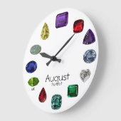 Grande Horloge Ronde Péridot, Août (Angle)