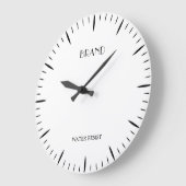 Grande Horloge Ronde Personalized Clock Designed for Bold Brand Impact (Angle)
