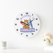 Grande Horloge Ronde Personalized Welcome to Kindergarten (Maison)