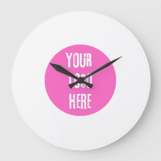 Grande Horloge Ronde Personnalisé Ajoutez Votre Logo Ici