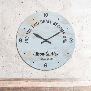 Grande Horloge Ronde Personnalisé et les deux deviendront une seule cha