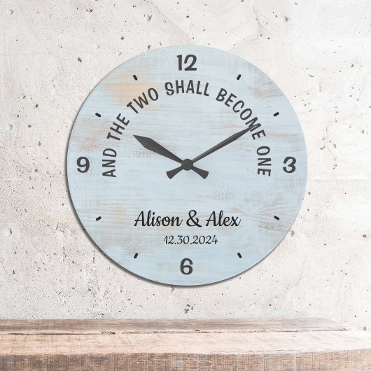 Grande Horloge Ronde Personnalisé et les deux deviendront une seule cha