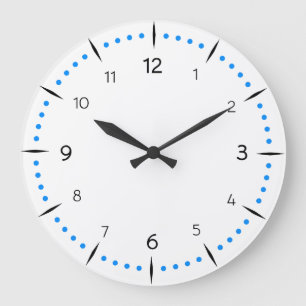 Grande Horloge Ronde PERSONNALISER - Cadran de montre à points