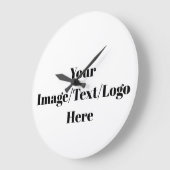Grande Horloge Ronde Personnalisez ou Customisez les Modèles vierges (Angle)