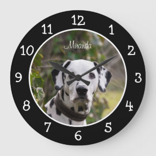 Grande Horloge Ronde Personnalité de Dalmatian Dog