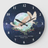 Grande Horloge Ronde Personnalité d'Owls (Recto)