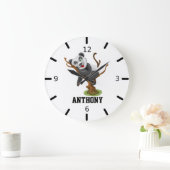 Grande Horloge Ronde Personnalité du Panda (Maison)