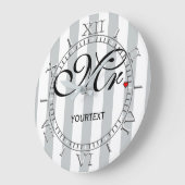 Grande Horloge Ronde Personnalized (Angle)