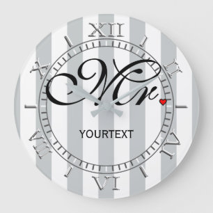 Grande Horloge Ronde Personnalized