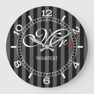 Grande Horloge Ronde Personnalized