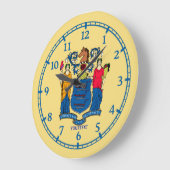 Grande Horloge Ronde Personnalized New Jersey (Angle)