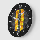 Grande Horloge Ronde Personnalized Yellow (Angle)