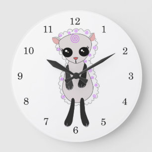 Grande Horloge Ronde Petit agneau