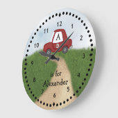 Grande Horloge Ronde Petit Car Wall Clock (Angle)