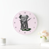 Grande Horloge Ronde Petit éléphant (Maison)