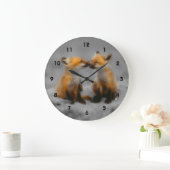 Grande Horloge Ronde Petit Fox Love (Maison)