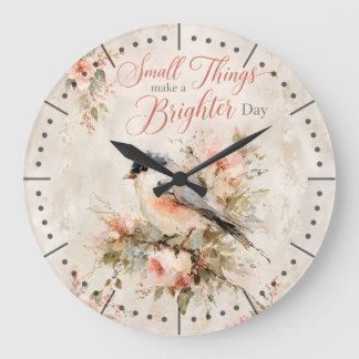 Grande Horloge Ronde Petits riens pour une journée plus lumineuse Art d