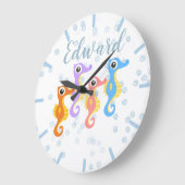 Grande Horloge Ronde Petits Seahores (Angle)