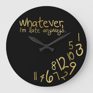 Grande Horloge Ronde Peu importe