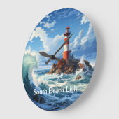 Grande Horloge Ronde Phare côtier (Angle)