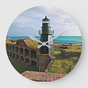 Grande Horloge Ronde Phare principal de jardin, Tortugas sec la Floride