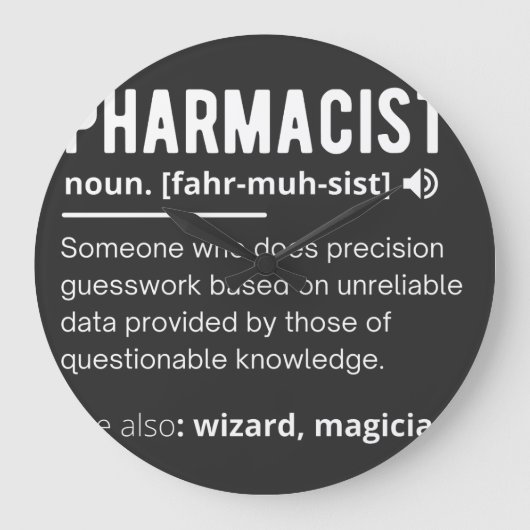 Grande Horloge Ronde pharmacien (Recto)