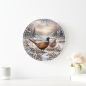 Grande Horloge Ronde Pheasant  (Maison)