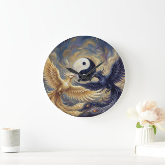 Grande Horloge Ronde Phoenix Balance Spiritual Wall Tapestry