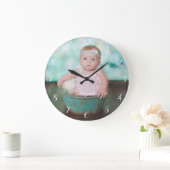 Grande Horloge Ronde Photo Custom Round Clock (Maison)