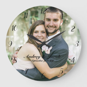 Grande Horloge Ronde Photo Custom Round Clock