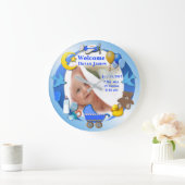 Grande Horloge Ronde Photo de Custom Baby Boy (Maison)