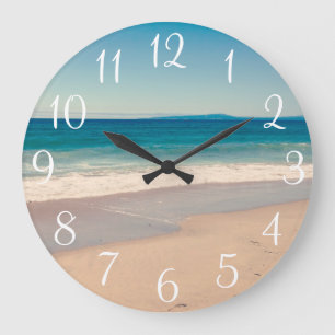 Grande Horloge Ronde Photo de plage de style vintage à Monterey Bay