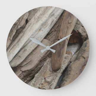 Grande Horloge Ronde Photo de Shoreline Driftwood