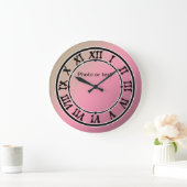 Grande Horloge Ronde Photo ou texte (Maison)