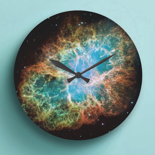 Grande Horloge Ronde Photo spatiale céleste de la nébuleuse du crabe
