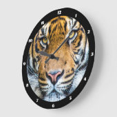 Grande Horloge Ronde Photo Tiger Face (Angle)