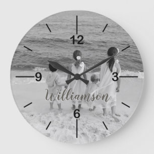 Grande Horloge Ronde Photographie personnelle de Clock Customized with 