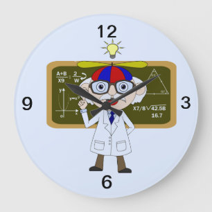 Grande Horloge Ronde Physicien qui découvrent de l'humain