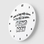 Grande Horloge Ronde Piano Man (Angle)