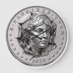 Grande Horloge Ronde Pièce de la Liberté