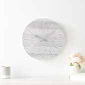 Grande Horloge Ronde pierre aux teintes grises délicates (Maison)