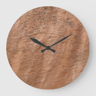 Grande Horloge Ronde Pierre Brown Rock naturel