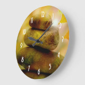 Grande Horloge Ronde Pierre de méditation zen (Angle)