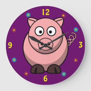 Grande Horloge Ronde Pig Wall